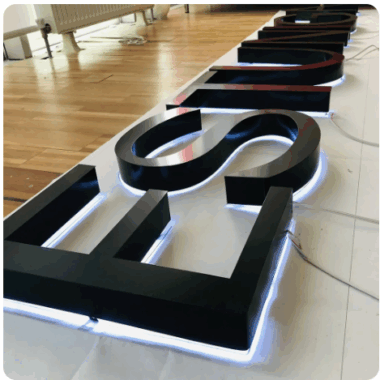Metal 3D Letter Backlit