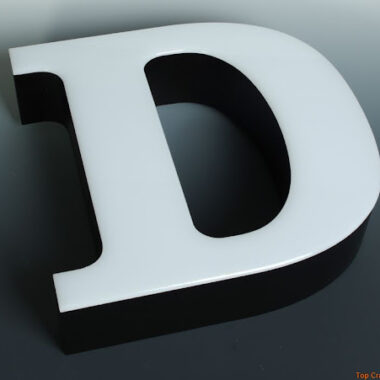 Resin Letter front lit